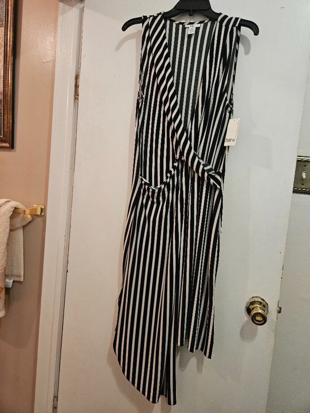 Stripe black & white dress